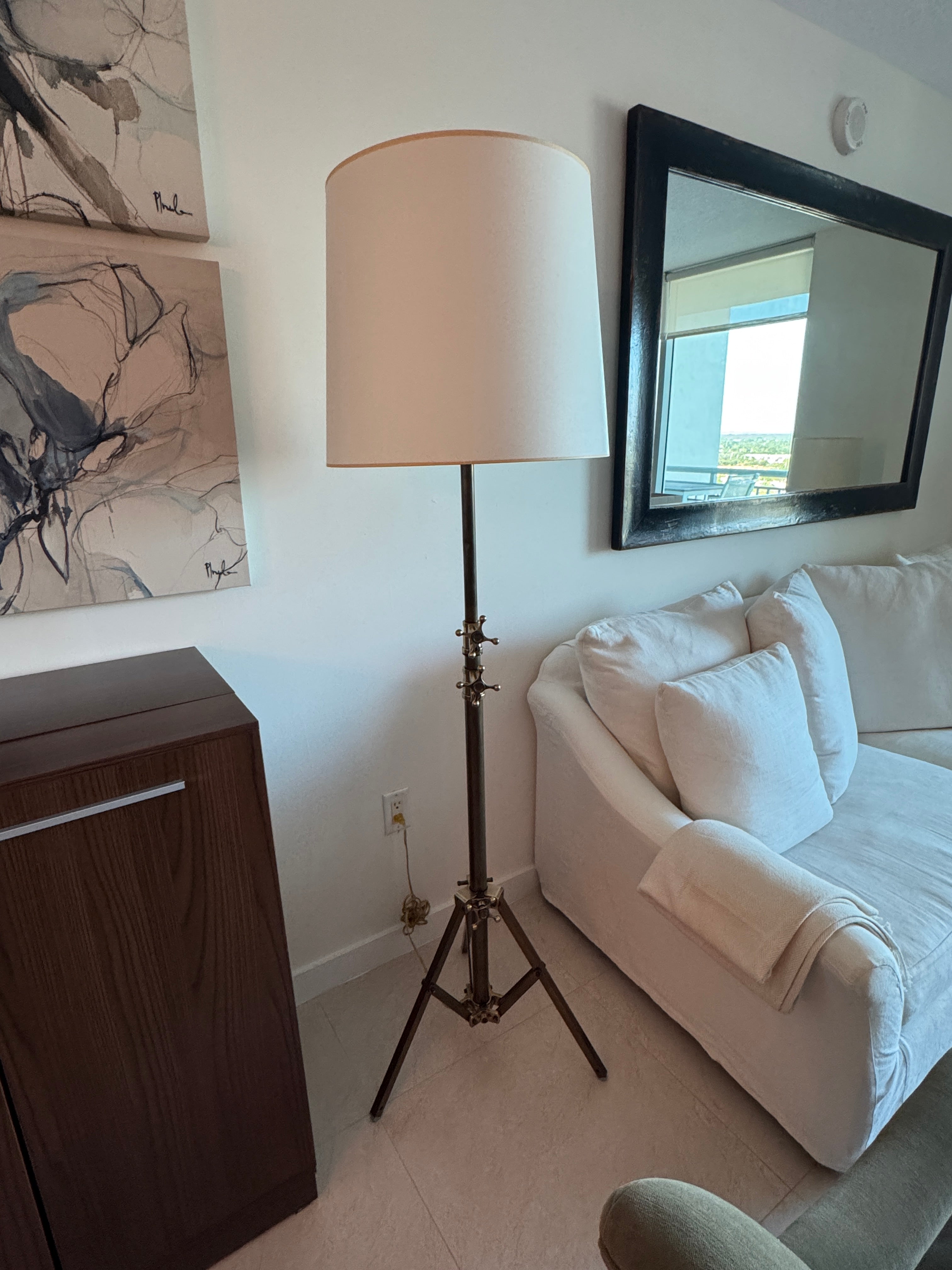 Brass Tripod Floor Lamp by Design Within Reach