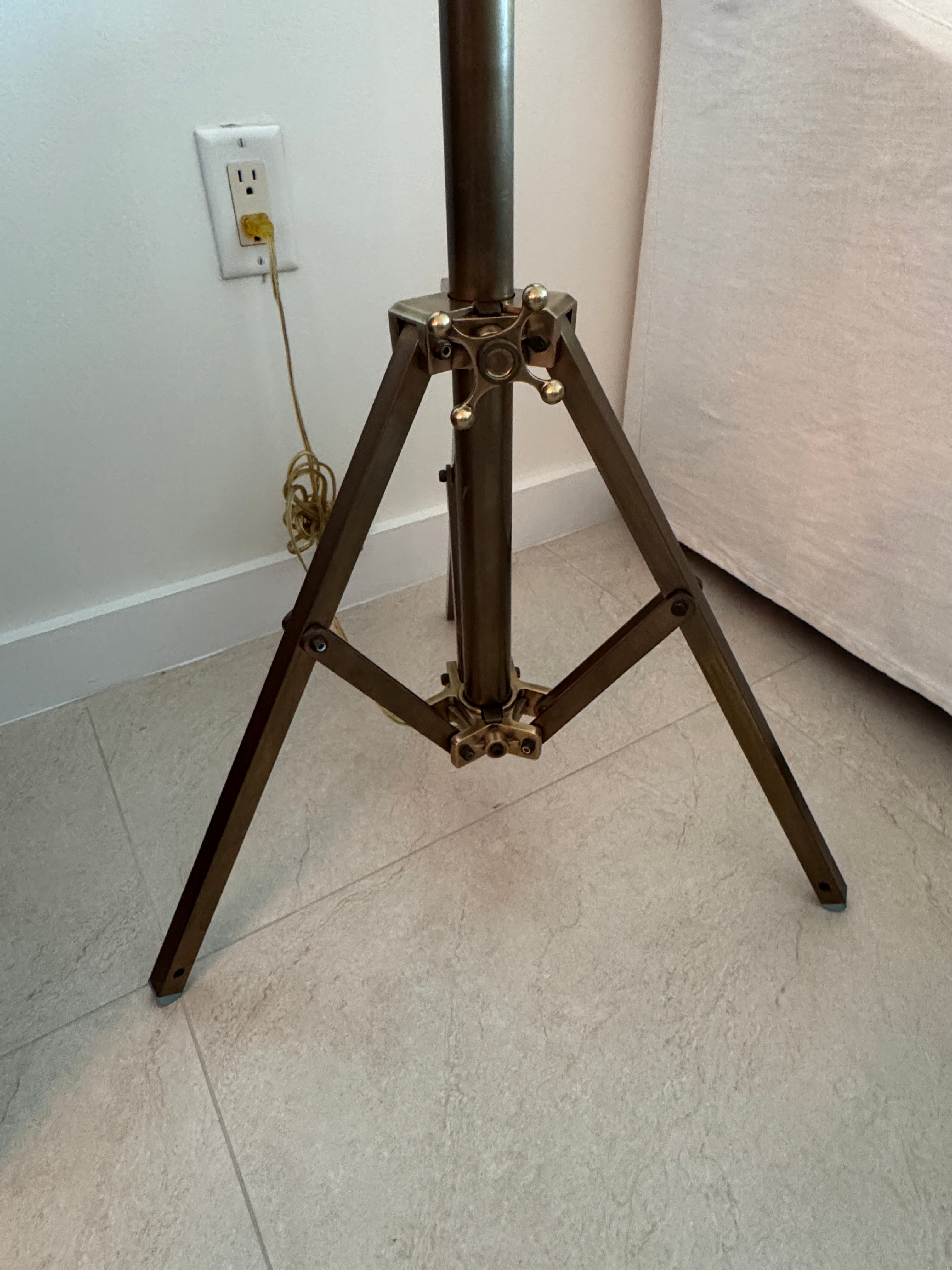 Brass Tripod Floor Lamp by Design Within Reach