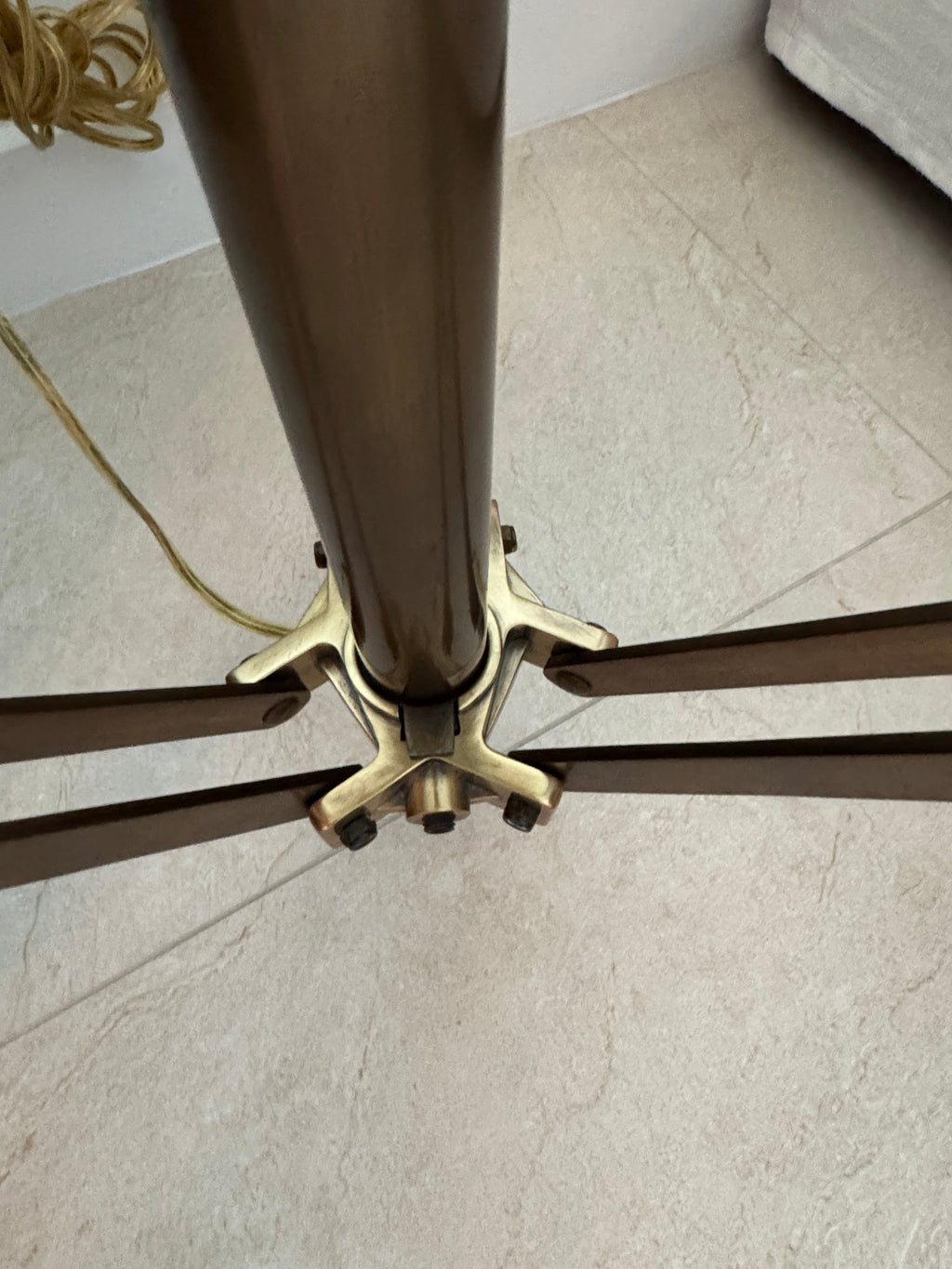 Brass Tripod Floor Lamp by Design Within Reach
