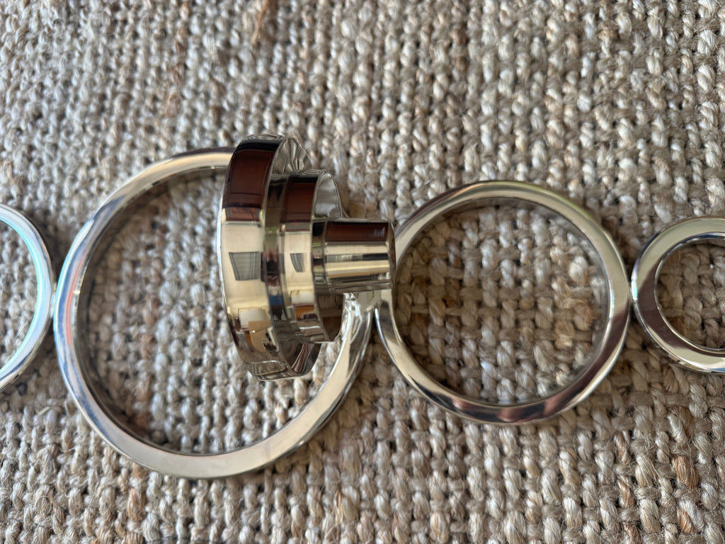 Global Views Progressive Ring Sconce - Silver Nickel Finish - Set of 2