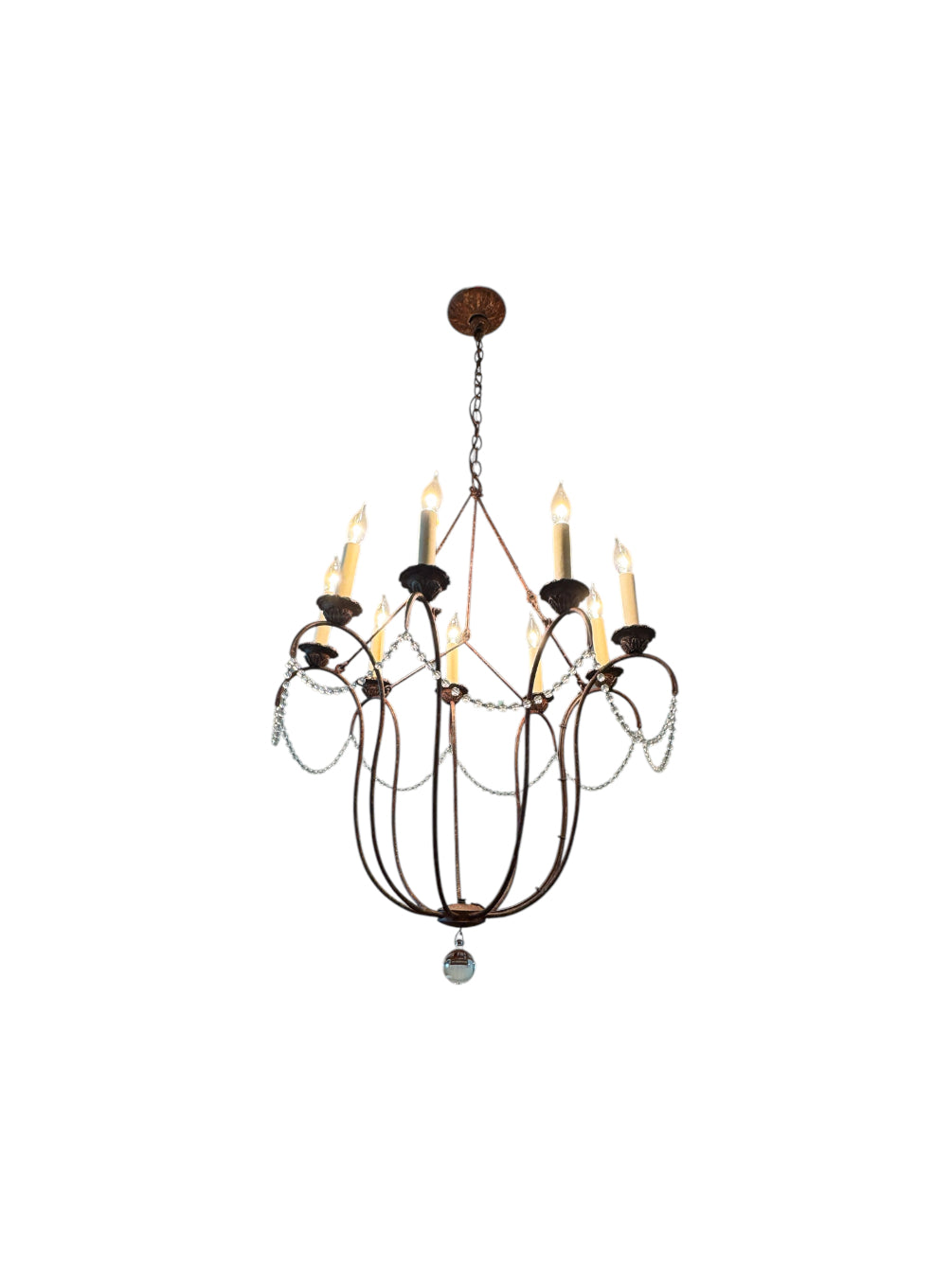 Niermann Weeks 9 Arm Italian Chandelier