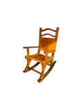 Vintage Mexican Leather Rocking Chair