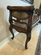 Maitland Smith Vintage Cane Bench