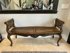 Maitland Smith Vintage Cane Bench
