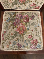 Antique Victorian Rocking Chair With Floral Fabric