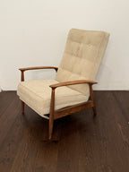 Milo Baughman for James, Inc. MCM Walnut Upholstered Recliner