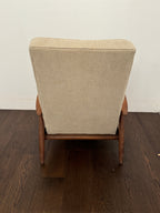 Milo Baughman for James, Inc. MCM Walnut Upholstered Recliner