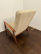 Milo Baughman for James, Inc. MCM Walnut Upholstered Recliner