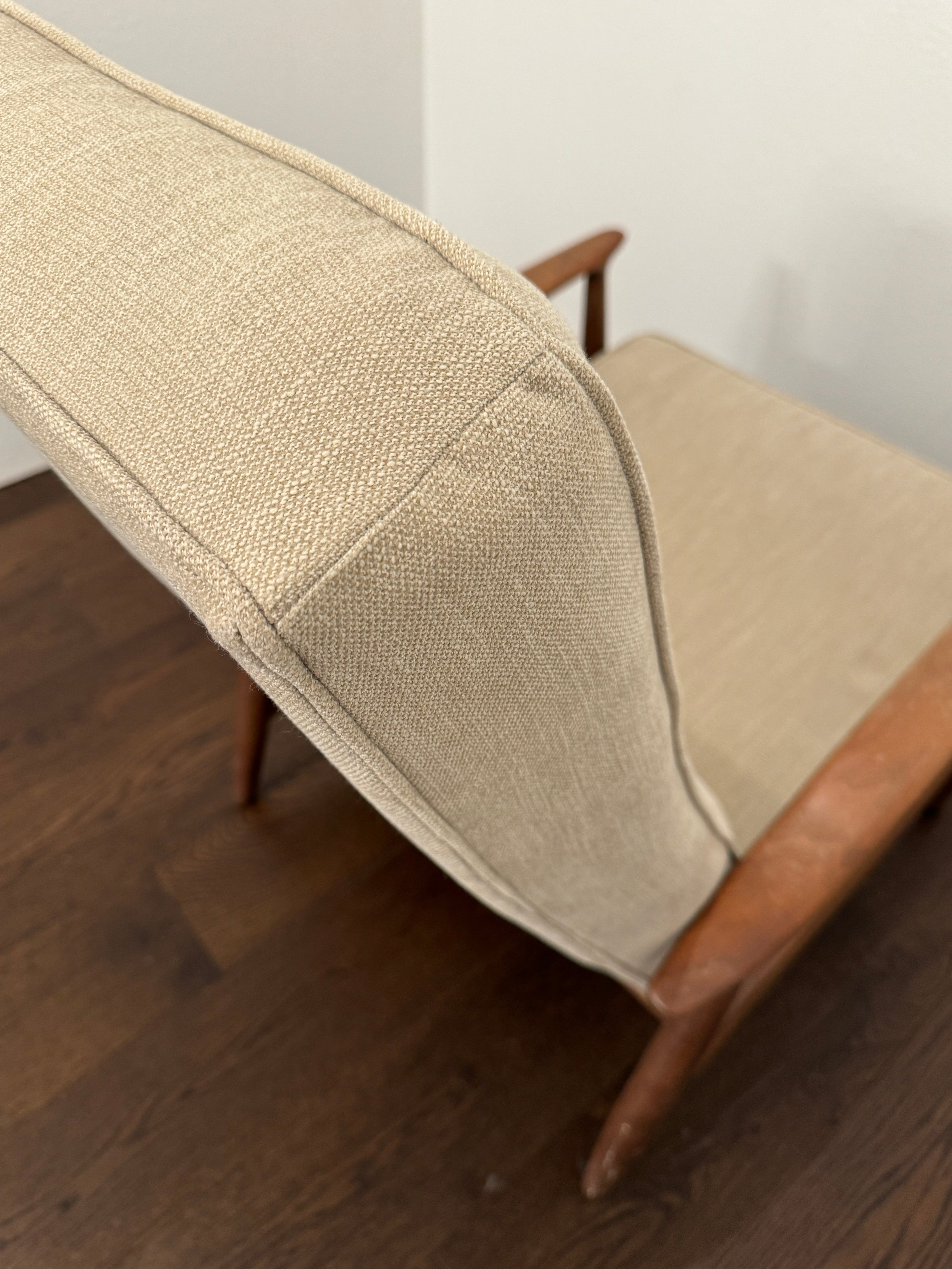 Milo Baughman for James, Inc. MCM Walnut Upholstered Recliner