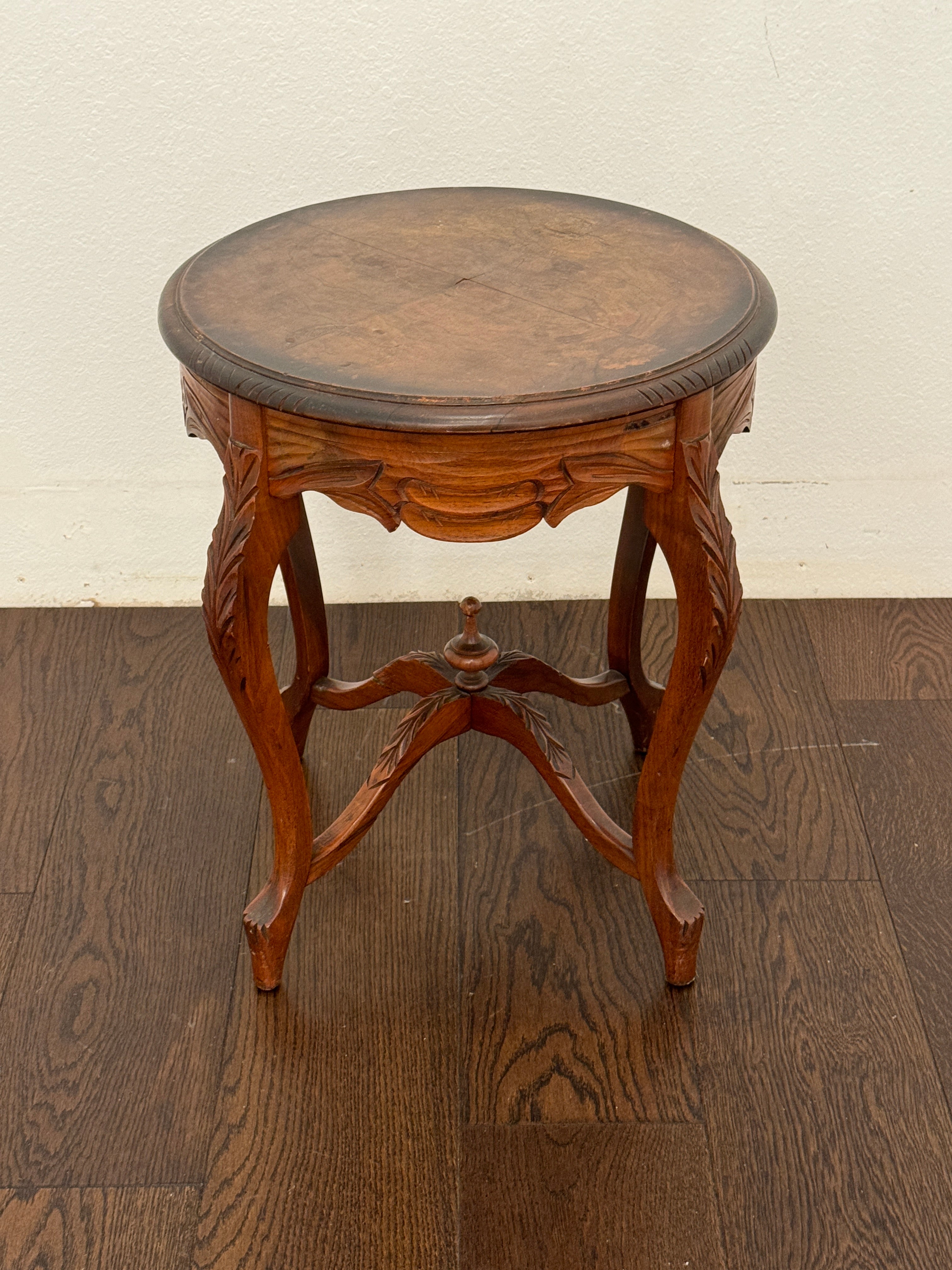 Vintage Country French Carved Side Table