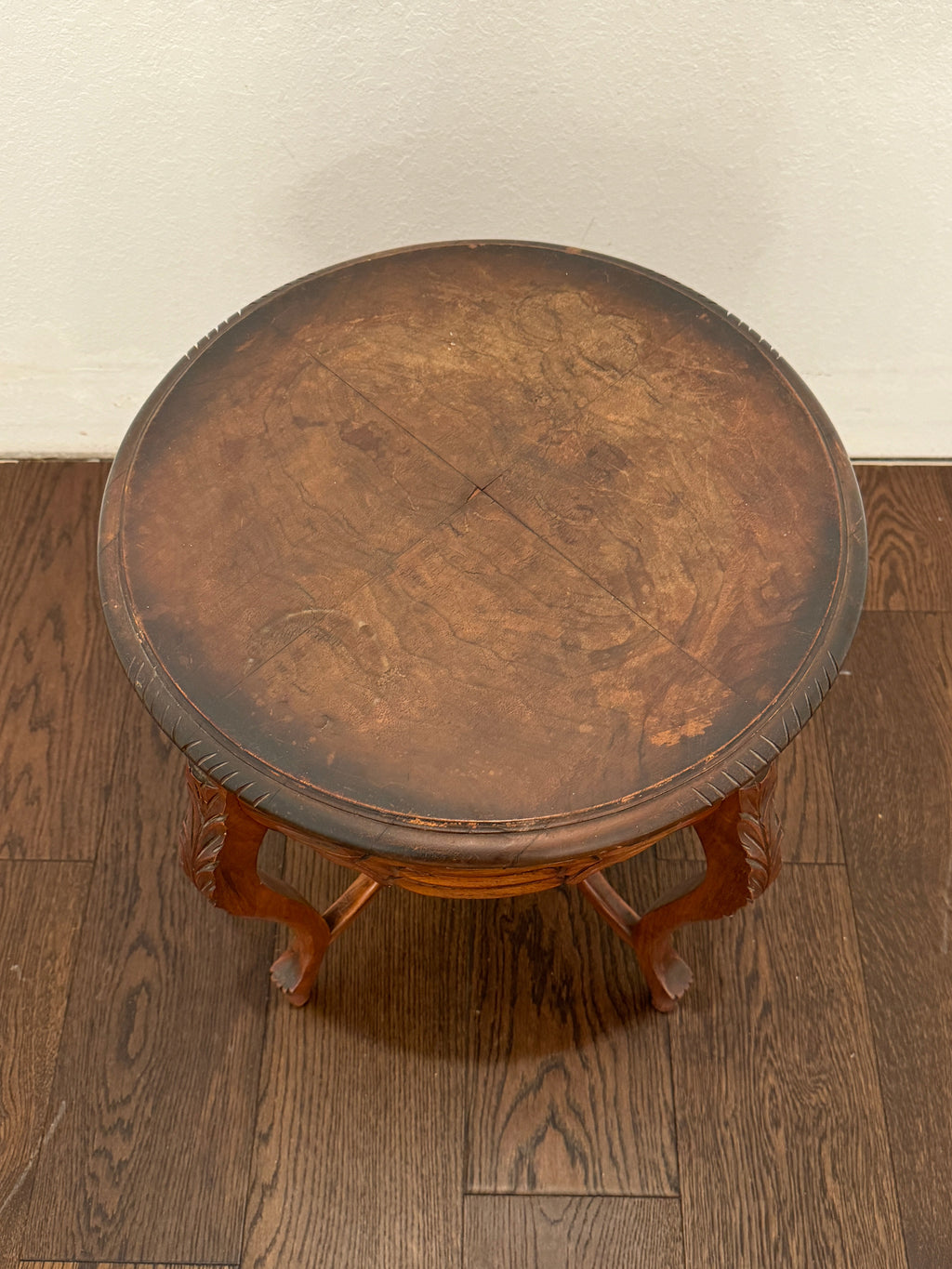 Vintage Country French Carved Side Table