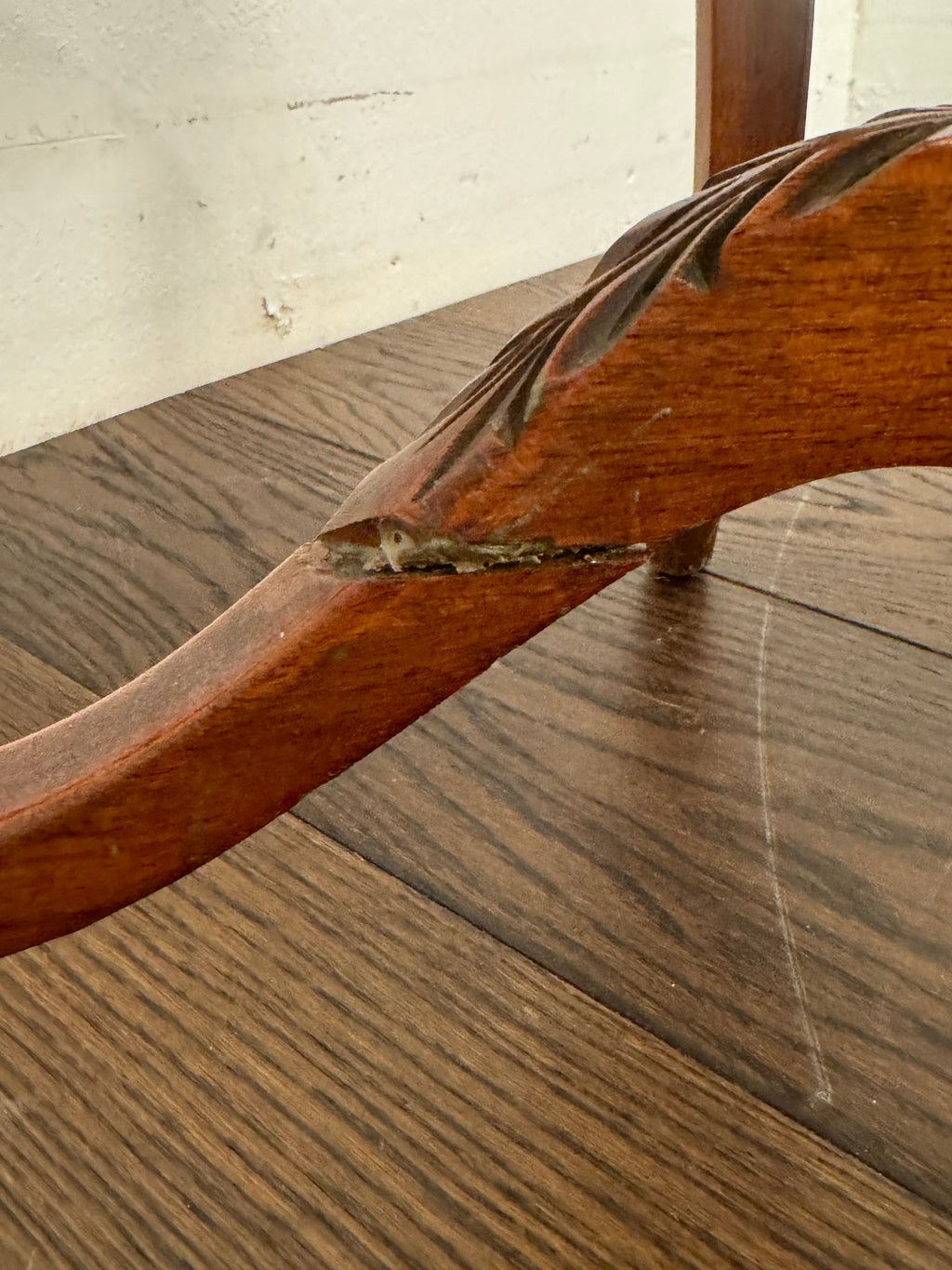 Vintage Country French Carved Side Table