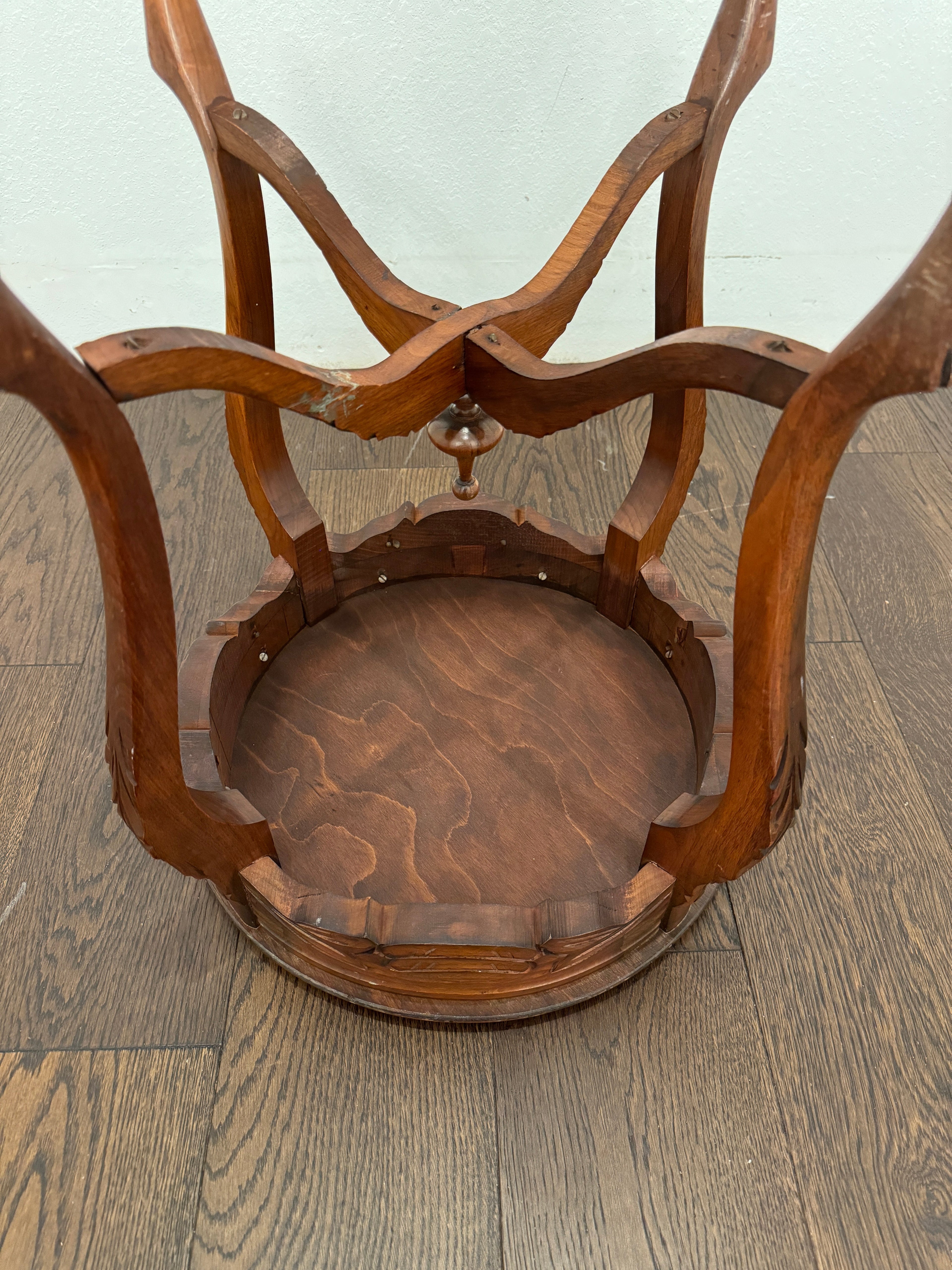 Vintage Country French Carved Side Table