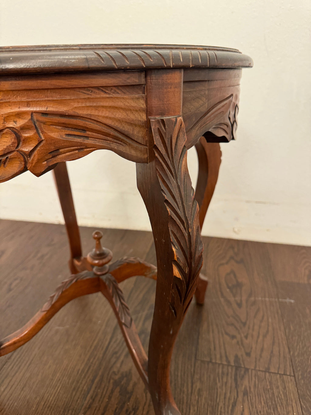 Vintage Country French Carved Side Table