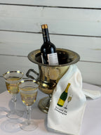 "Raised on Champagne" Kitchen or Bar Towel by Mudpie