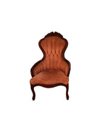 Vintage Kimball Victorian Mahogany Parlor Chairs - Set of Two Ladies and Gentleman's Chairs