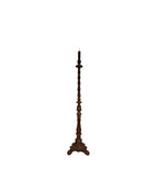 Baroque Tall Painted & Gilted Altar Candelabra Candlestick