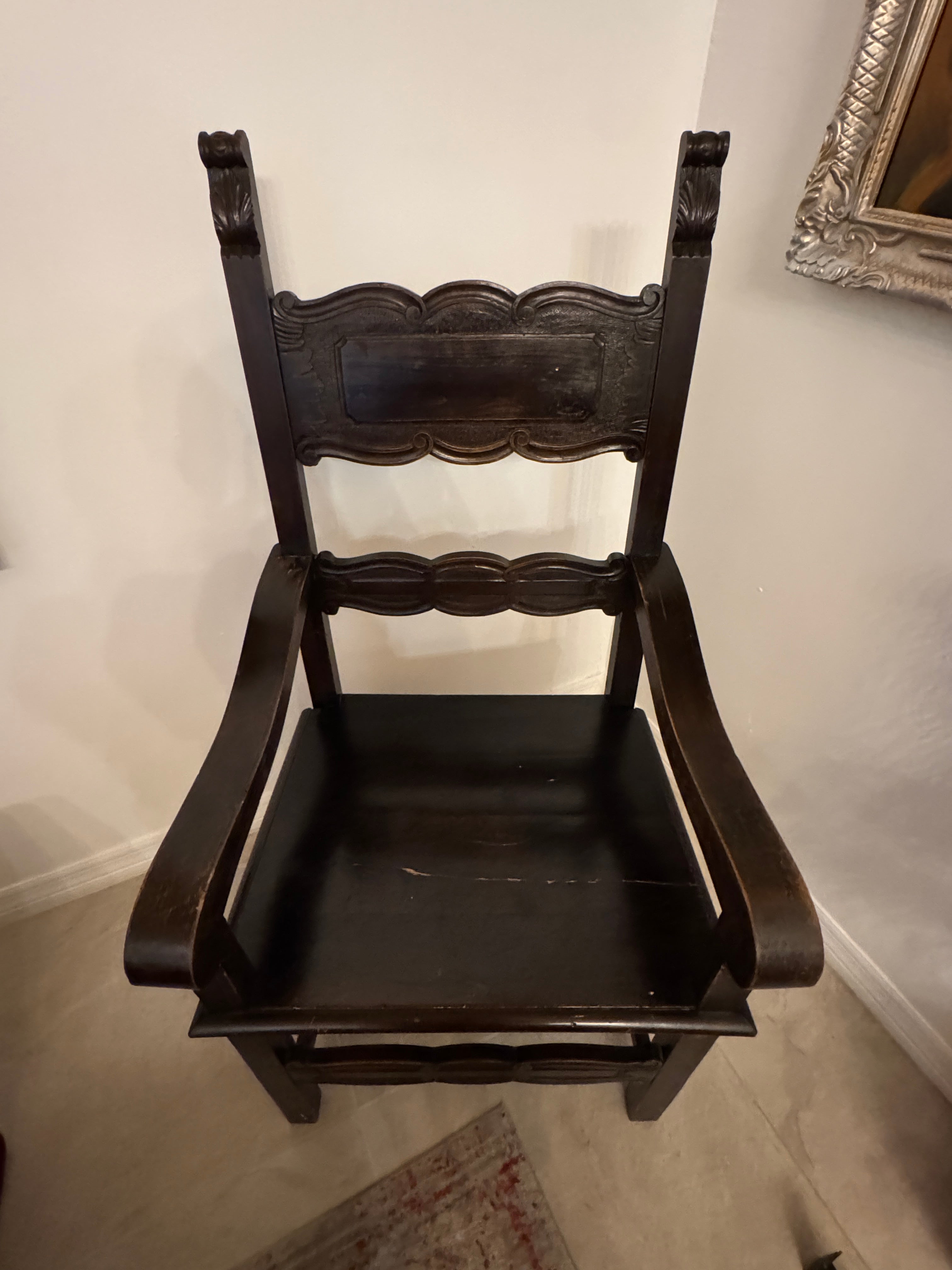 Vintage Italian Throne Chair