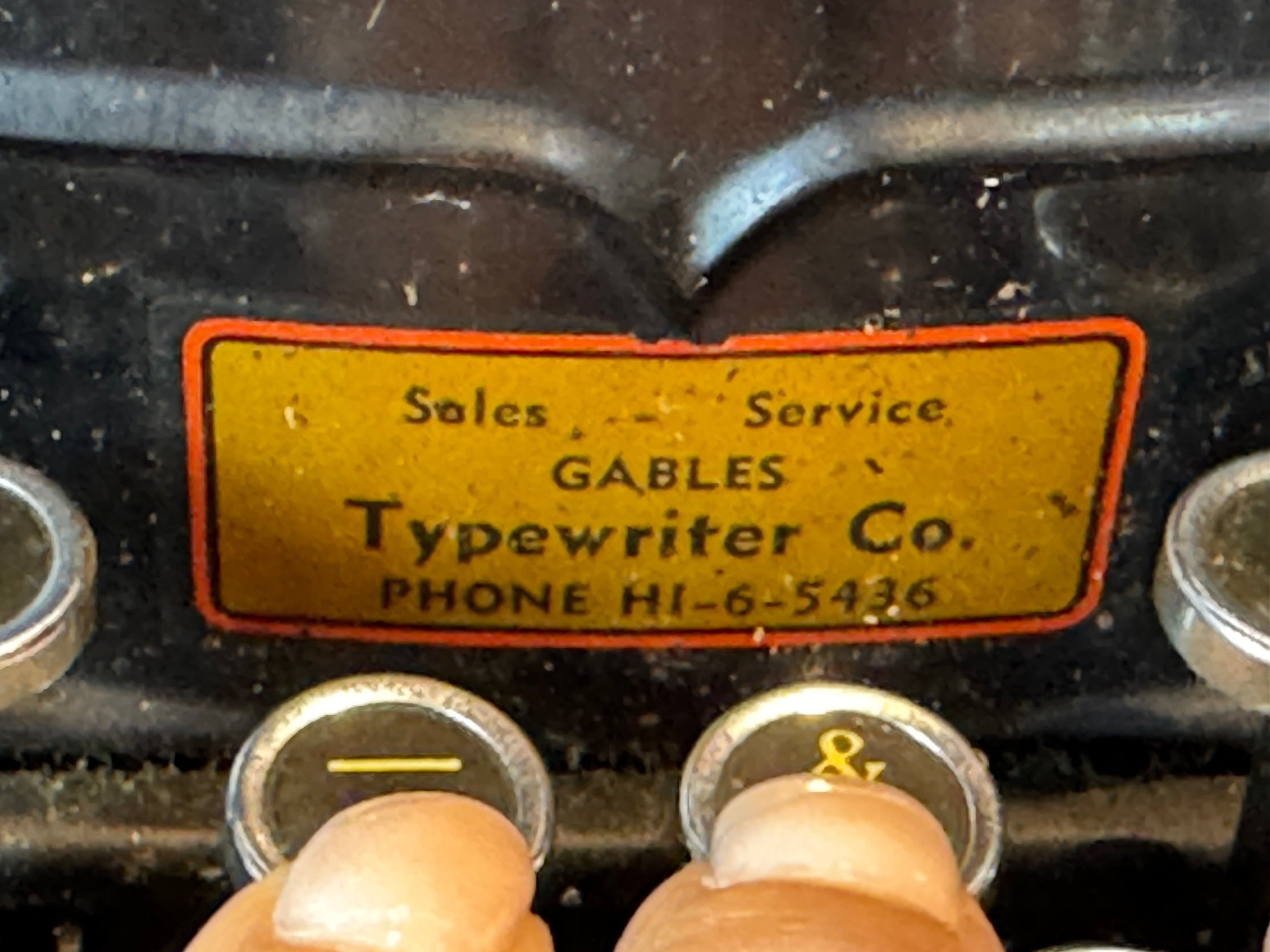 Antique 1934 Remington for Underwood Noiseless Portable Typewriter Serial #651232