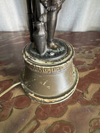 Vintage Victorian Statue Table Lamps - Set of Two