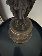 Vintage Victorian Statue Table Lamps - Set of Two