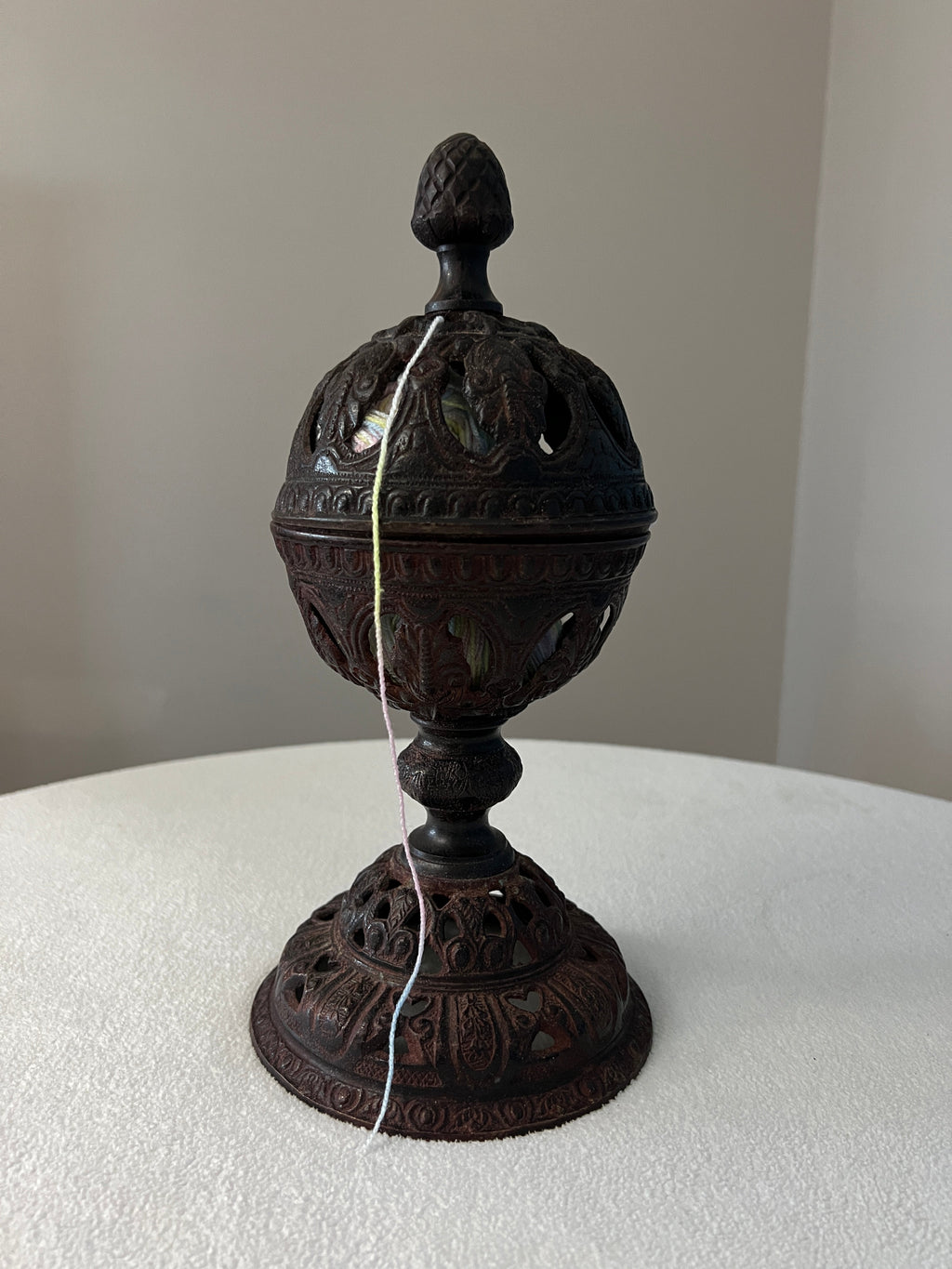 Antique Cast Iron Yarn Holder or Spinner
