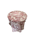 French Toile Tablecloth 120" Round in Red
