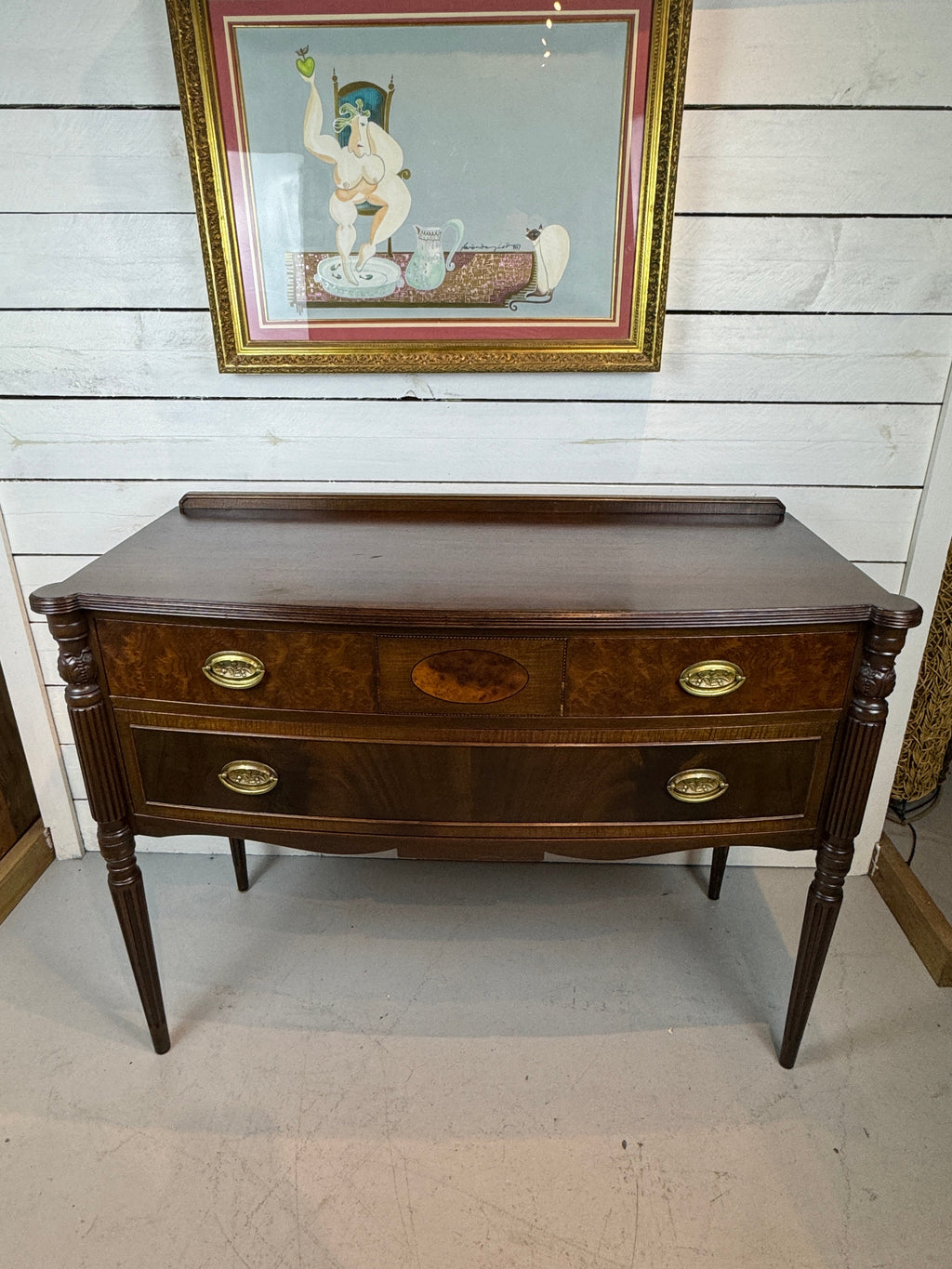 Vintage Hepplewhite Style Mahogany Sideboard/Buffet/Credenza