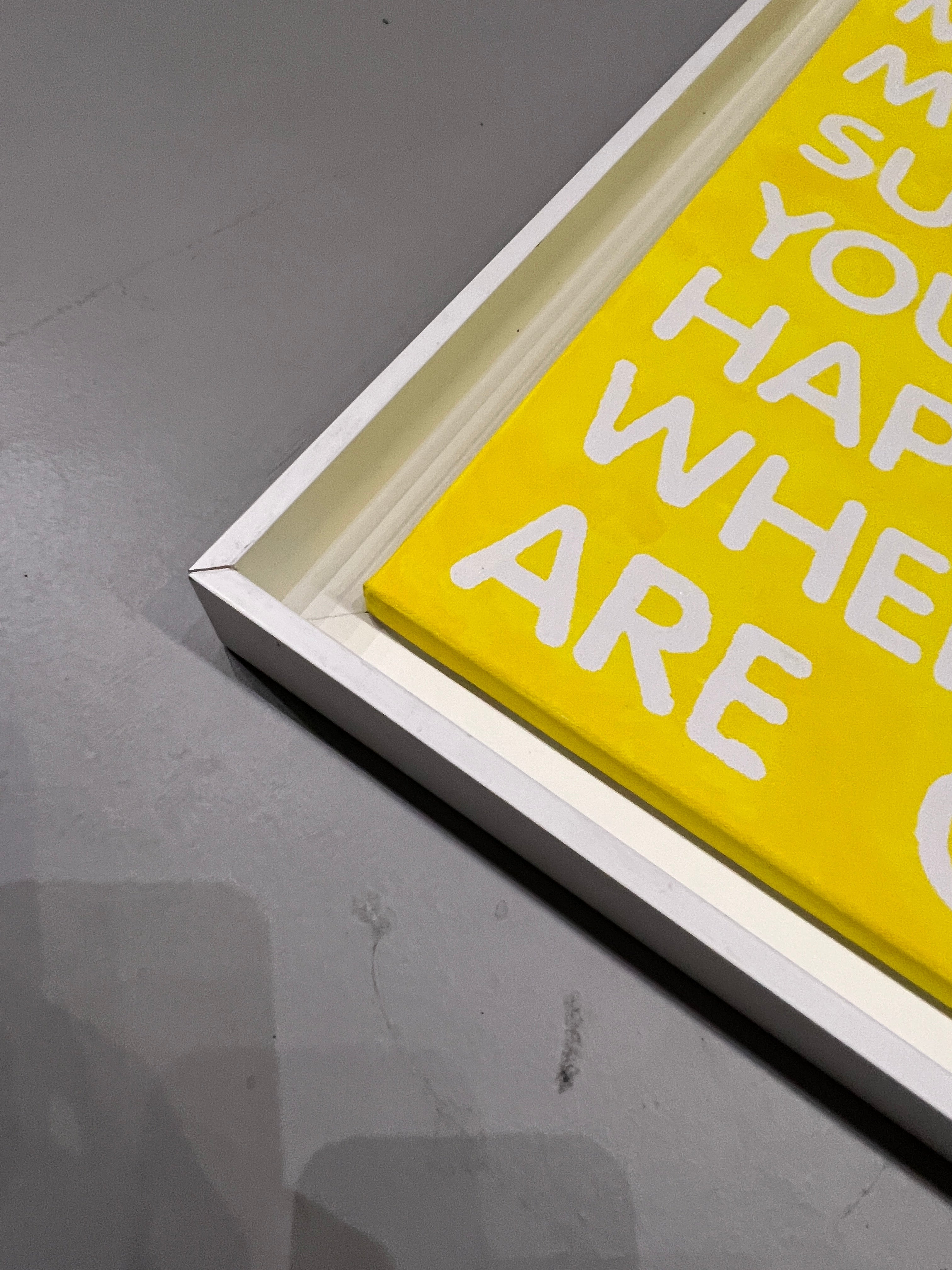 Framed "You Are My Sunshine" Painted on a Floating Canvas - Set of 2