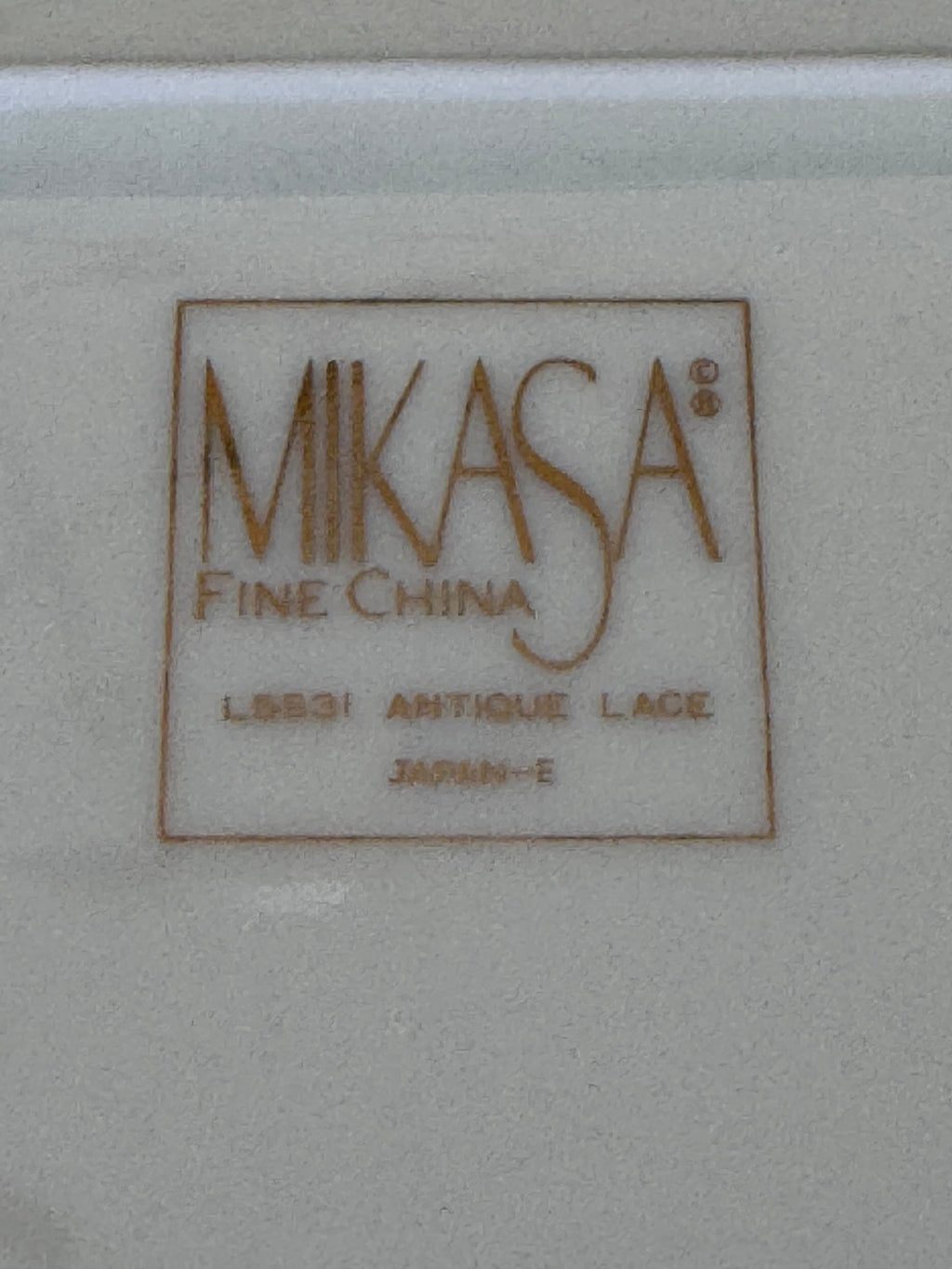 Late 20th Century Mikasa Antique Lace Fine China - 85 Pieces, 6 piece place setting