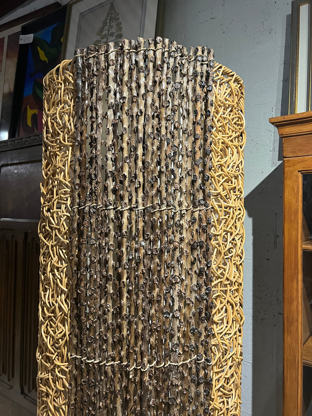 Rattan Coastal/Boho Chic/Tropical Decorative Floor Lamp