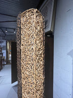 Rattan Coastal/Boho Chic/Tropical Decorative Floor Lamp