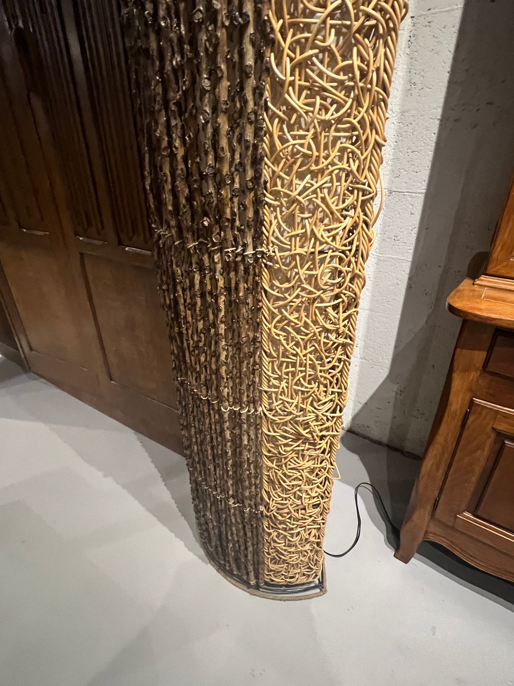 Rattan Coastal/Boho Chic/Tropical Decorative Floor Lamp