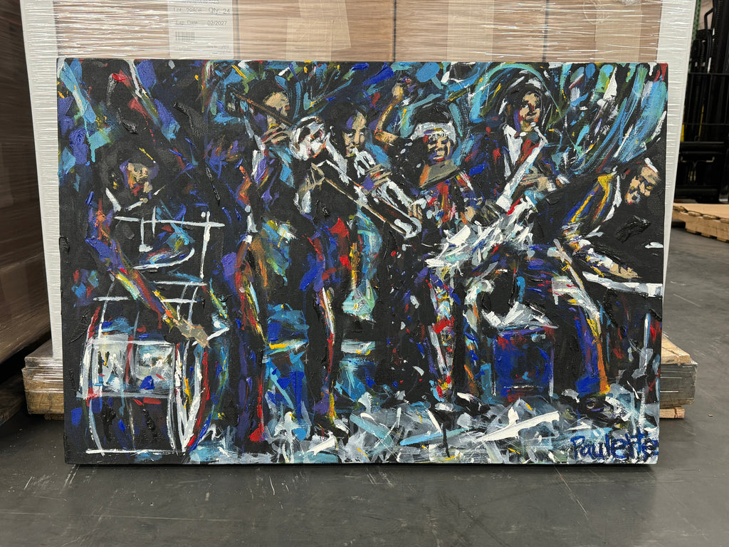 Ma Rainey and Her Georgia Jazz Band by Kent Paulette - Authentic Original Acrylic on Canvas