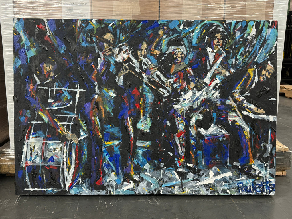 Ma Rainey and Her Georgia Jazz Band by Kent Paulette - Authentic Original Acrylic on Canvas