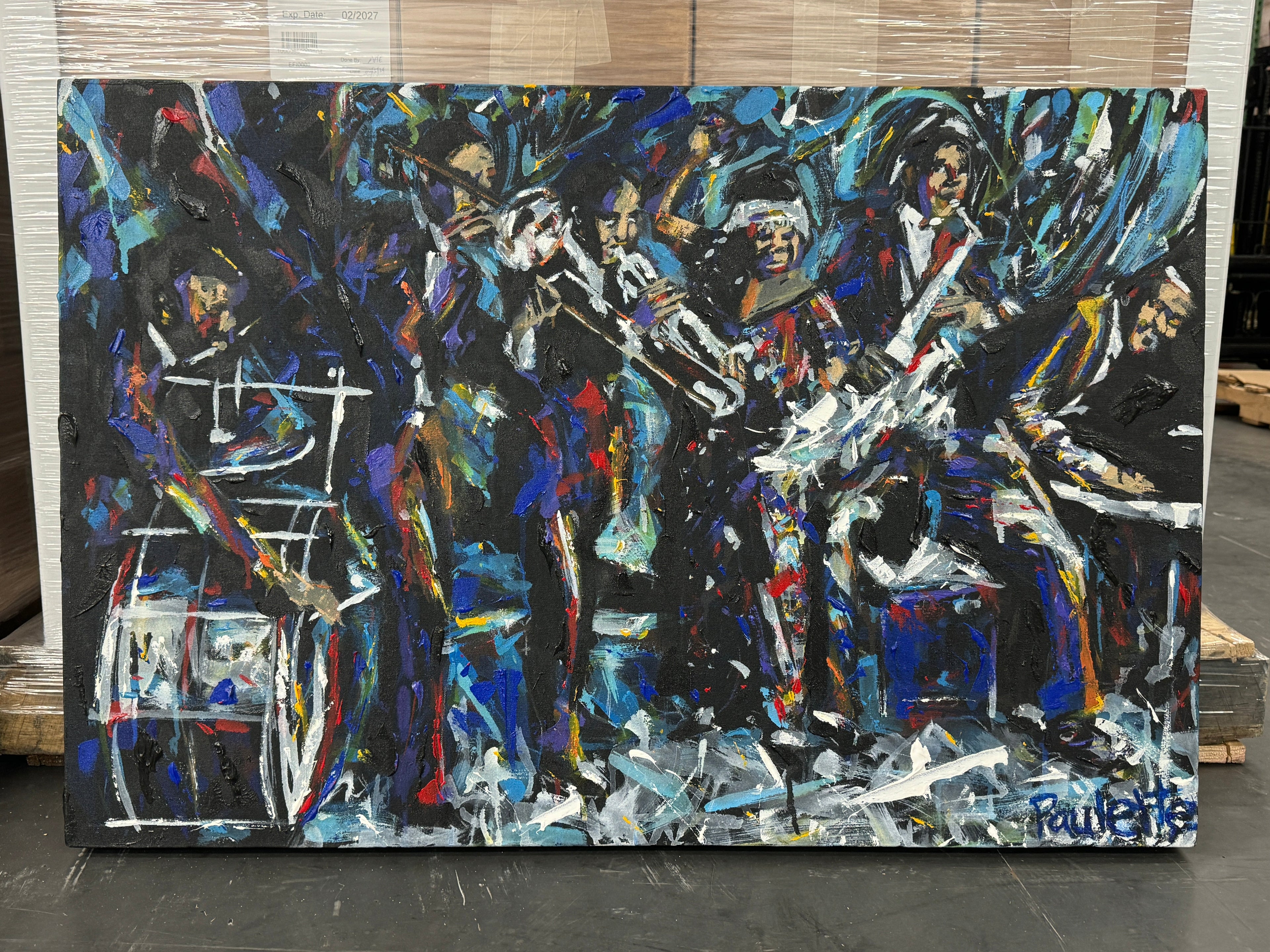 Ma Rainey and Her Georgia Jazz Band by Kent Paulette - Authentic Original Acrylic on Canvas