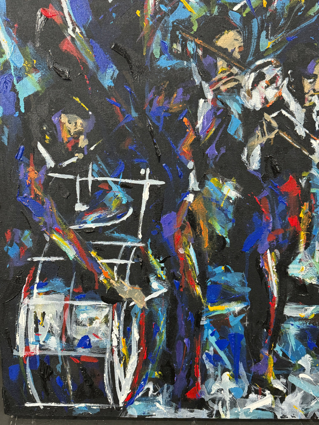 Ma Rainey and Her Georgia Jazz Band by Kent Paulette - Authentic Original Acrylic on Canvas