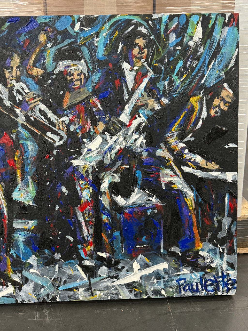 Ma Rainey and Her Georgia Jazz Band by Kent Paulette - Authentic Original Acrylic on Canvas