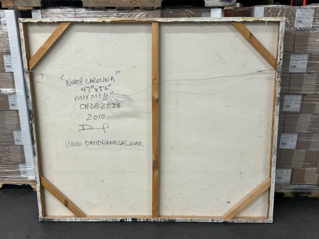 "North Carolina" by David "Dalo" Banegas, Signed - Authentic Original Acrylic on Canvas