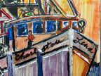 The Harbor by Angelo Accetturo - Authentic Original Acrylic on Canvas