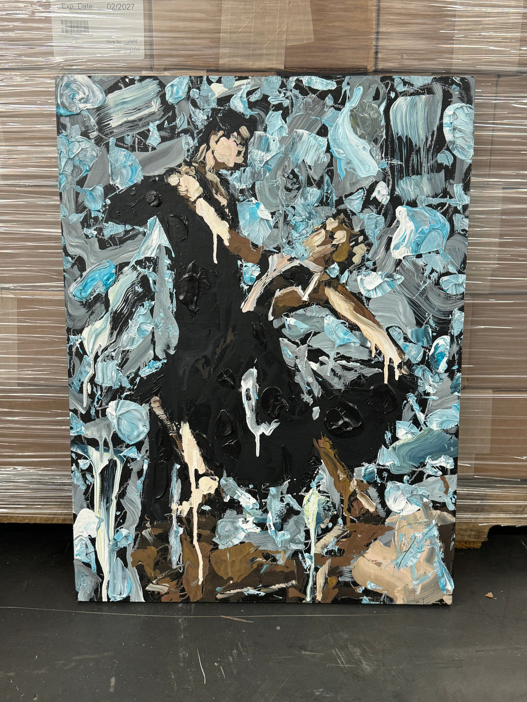 Chemistry at the Ballroom by Kent Paulette - Authentic Original Acrylic on Canvas - Dancers Painting
