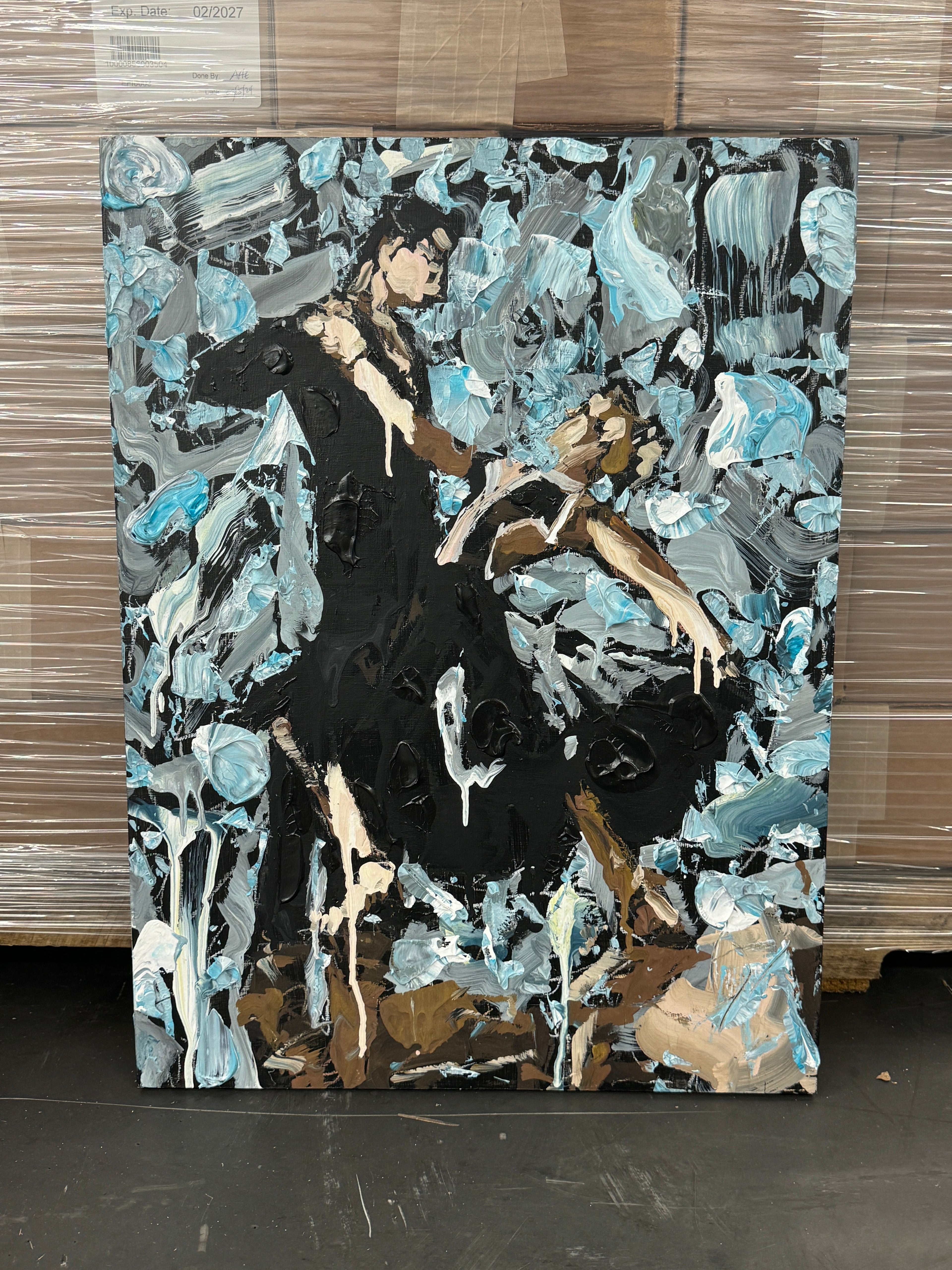 Chemistry at the Ballroom by Kent Paulette - Authentic Original Acrylic on Canvas - Dancers Painting