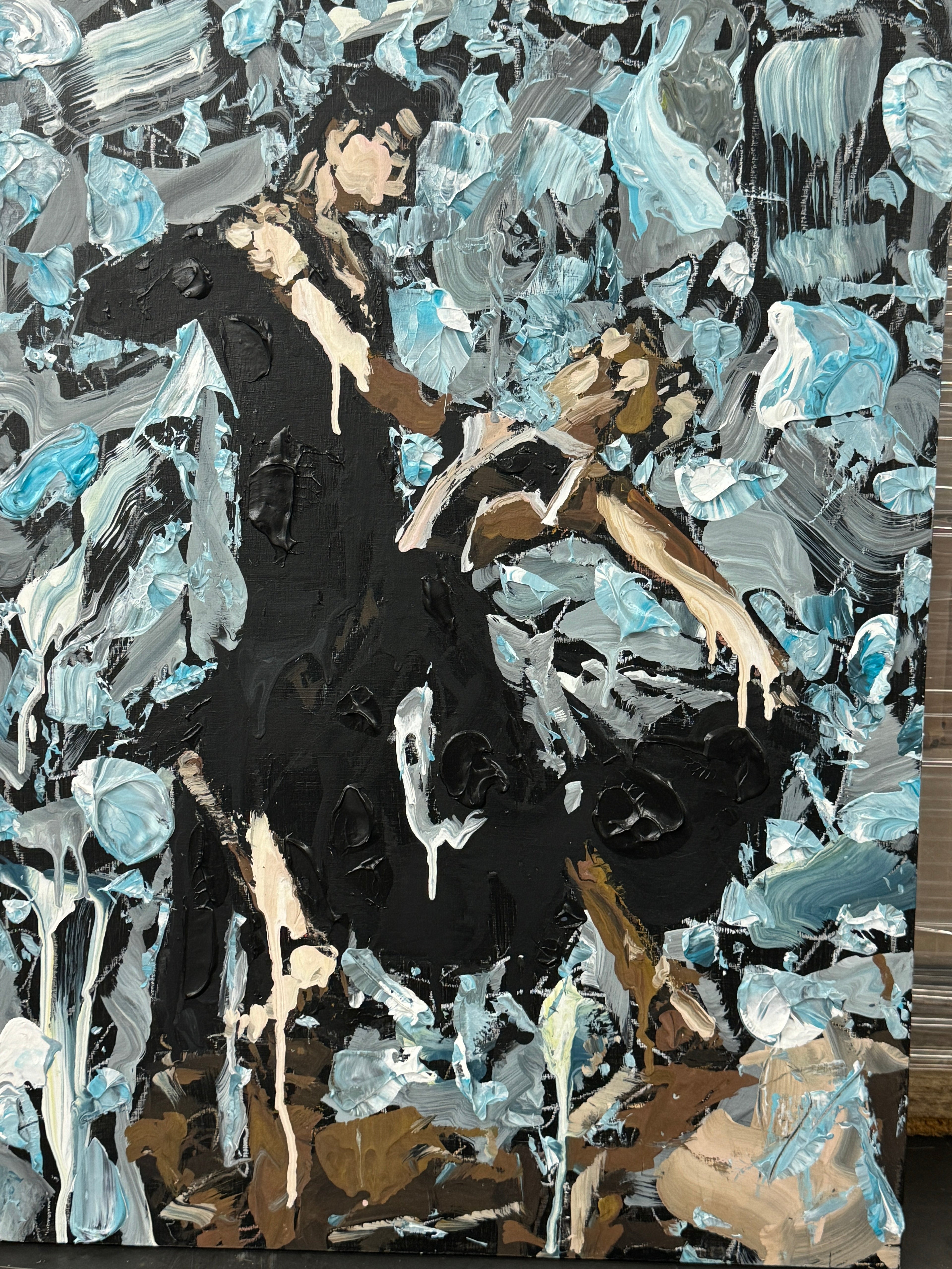 Chemistry at the Ballroom by Kent Paulette - Authentic Original Acrylic on Canvas - Dancers Painting