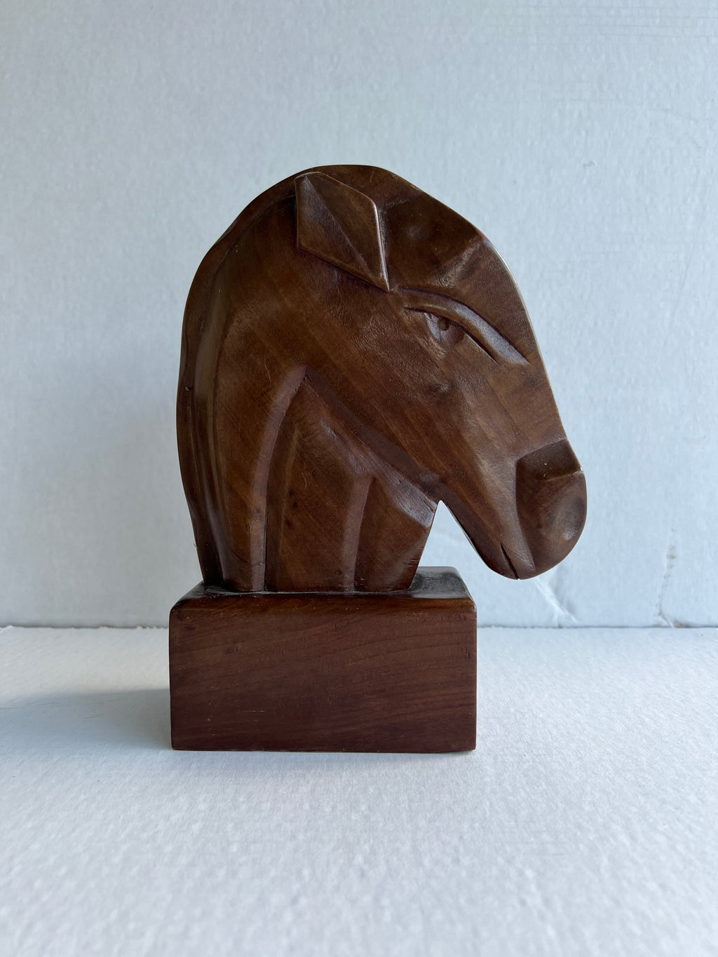 Hand Carved Mahogany Horse Head