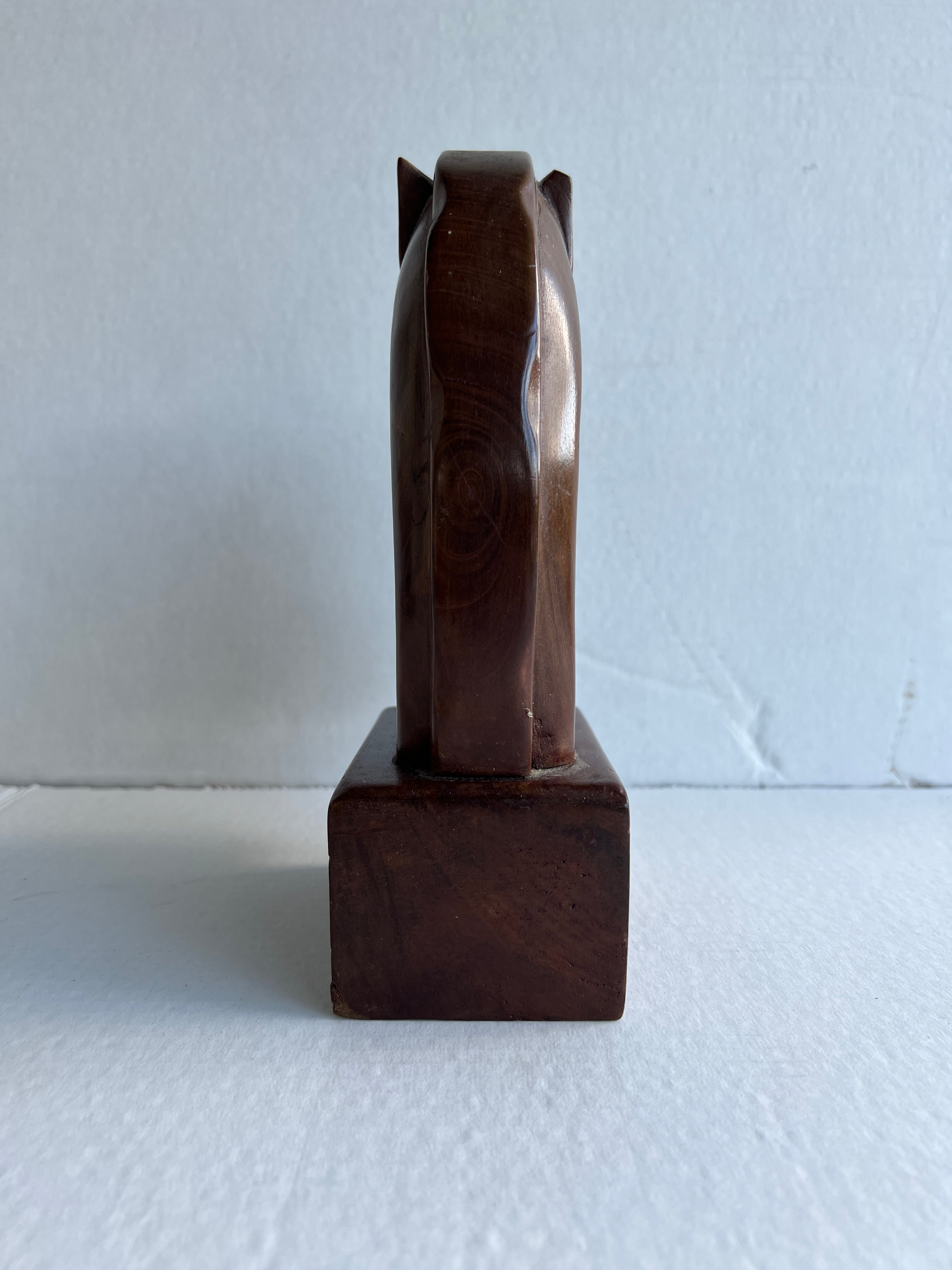 Hand Carved Mahogany Horse Head