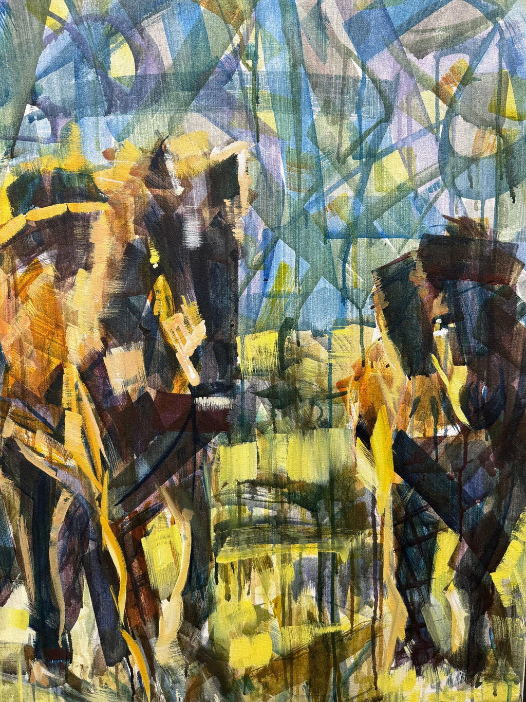 A Shaman's Dream by Kent Paulette - Authentic Original Acrylic on Canvas - Horse Painting