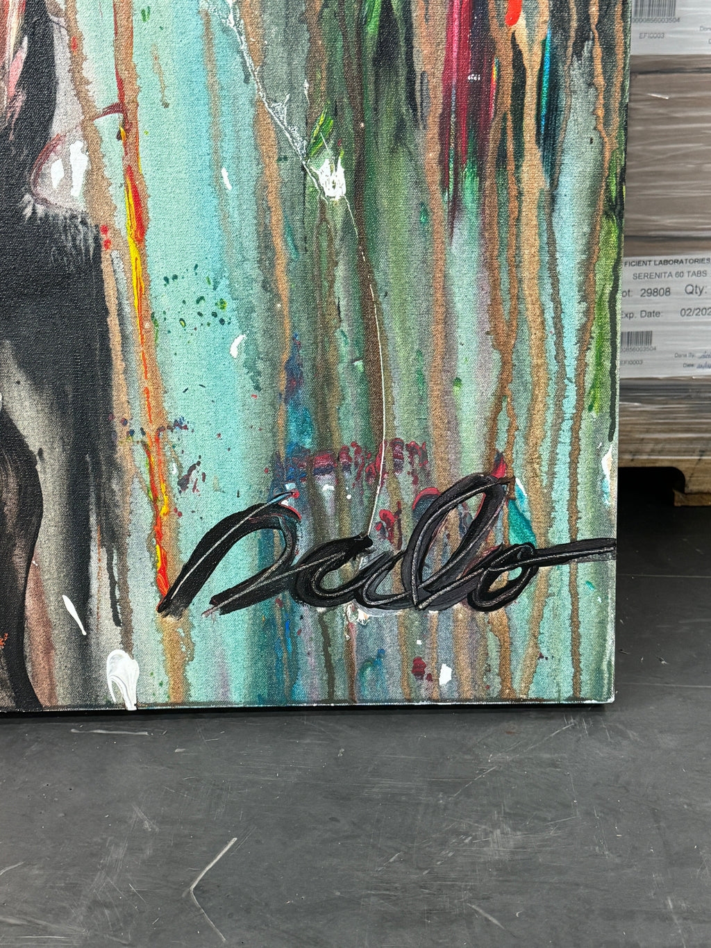 "Ellie & Sallie Mae" the Mustangs by David "Dalo" Banegas - Equestrian Horse Painting, Big Sky Chic, Modern Cowboy, Western Yellowstone