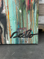 "Ellie & Sallie Mae" the Mustangs by David "Dalo" Banegas - Equestrian Horse Painting, Big Sky Chic, Modern Cowboy, Western Yellowstone