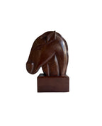 Hand Carved Mahogany Horse Head
