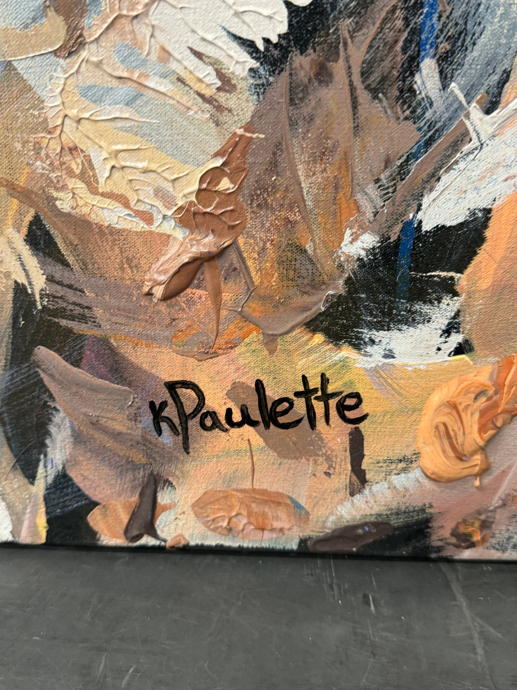 Horsepower by Kent Paulette, Authentic Original Acrylic on Canvas - Equestrian Horse Painting -Big Sky Chic, Modern Cowboy, Western Yellowstone